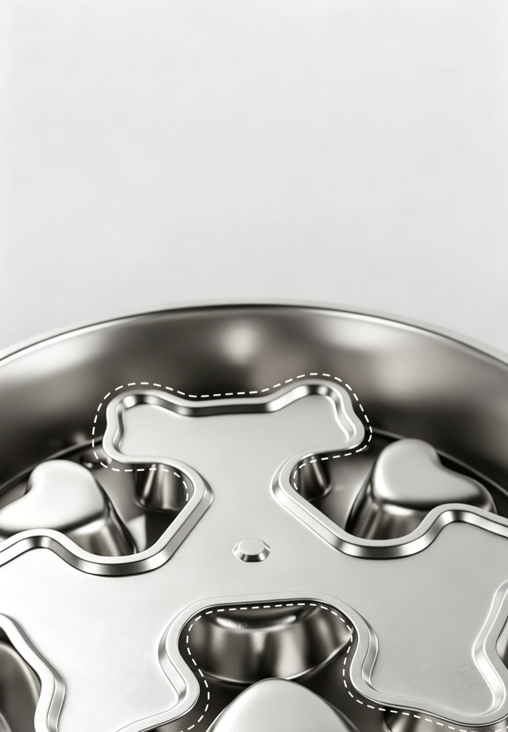 Rotating Stainless Steel Slow Feeder Bowl