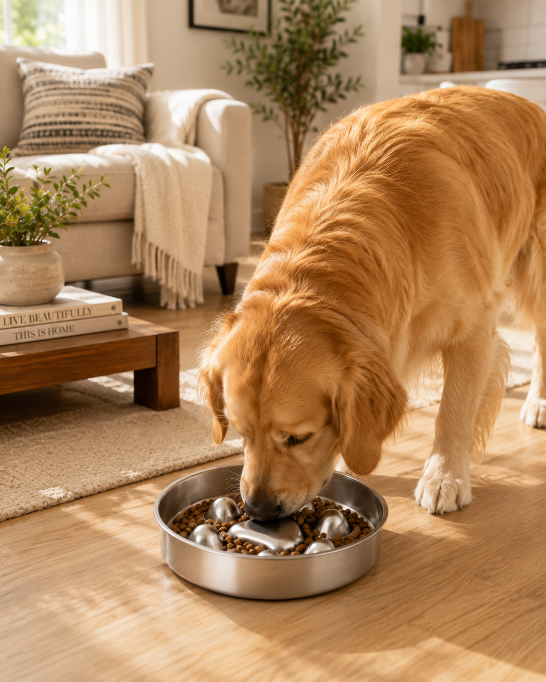 Petorus Pawsome Stainless Steel Slow Feeder Bowl